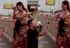 TikTok: Le pidió la mano en un comentario y terminó con romántica propuesta en vía pública