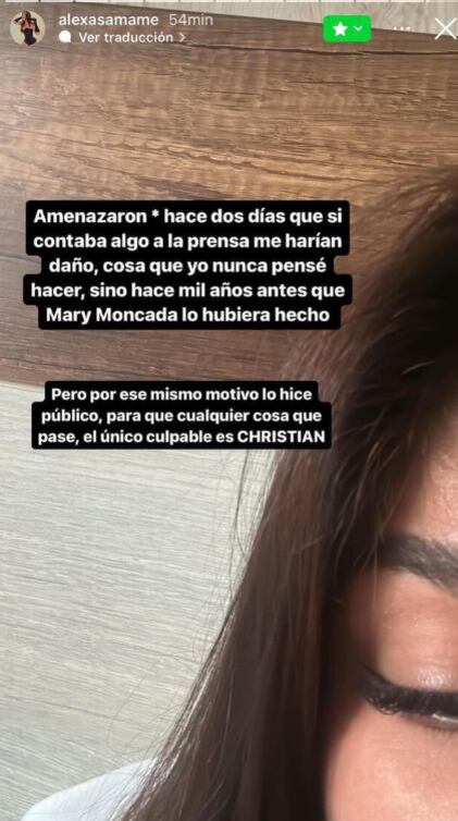 Alexa Samame asegura que fue amenazada y responsabiliza a Christian Domínguez.