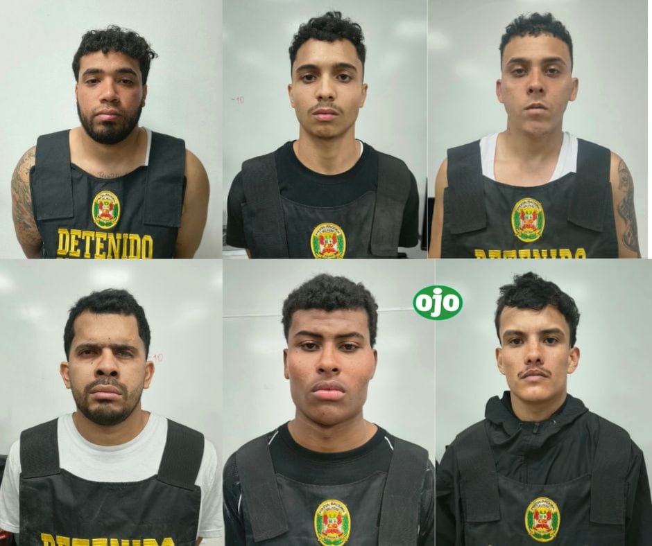 Los detenidos forman parte de la banda criminal "Los Remanente del Tren de Aragua" se negaron a que los agentes revisen sus celulares.