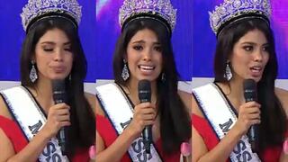  Miss Perú 2019: Anyella Grados se quiebra en pleno programa en vivo por bullying en redes (VIDEO)