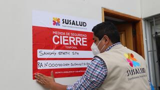 Susalud cierra centros de estética de Surquillo, San Miguel y Comas