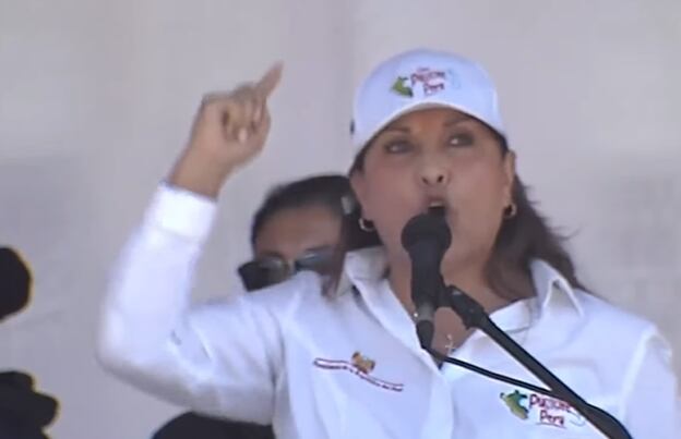 Dina Boluarte en Junín. (Foto: TV Perú)
