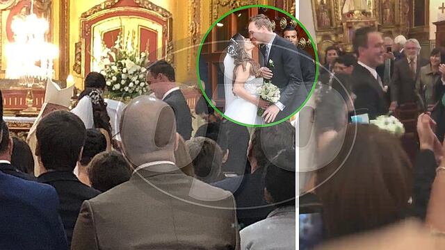 La boda religiosa de Vanessa Terkes y George Forsyth dentro de la iglesia (VIDEO)
