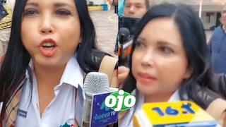 Ministra de Comercio se molesta con la prensa y arrebata micrófono a periodista