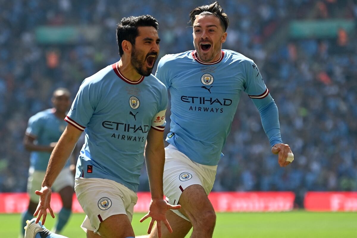 Manchester City venció 2-1 a Manchester United por la final de la FA Cup. (Foto: AFP)