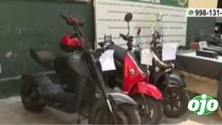 Cercado de Lima: capturan a dos presuntos ladrones de motocicletas eléctricas
