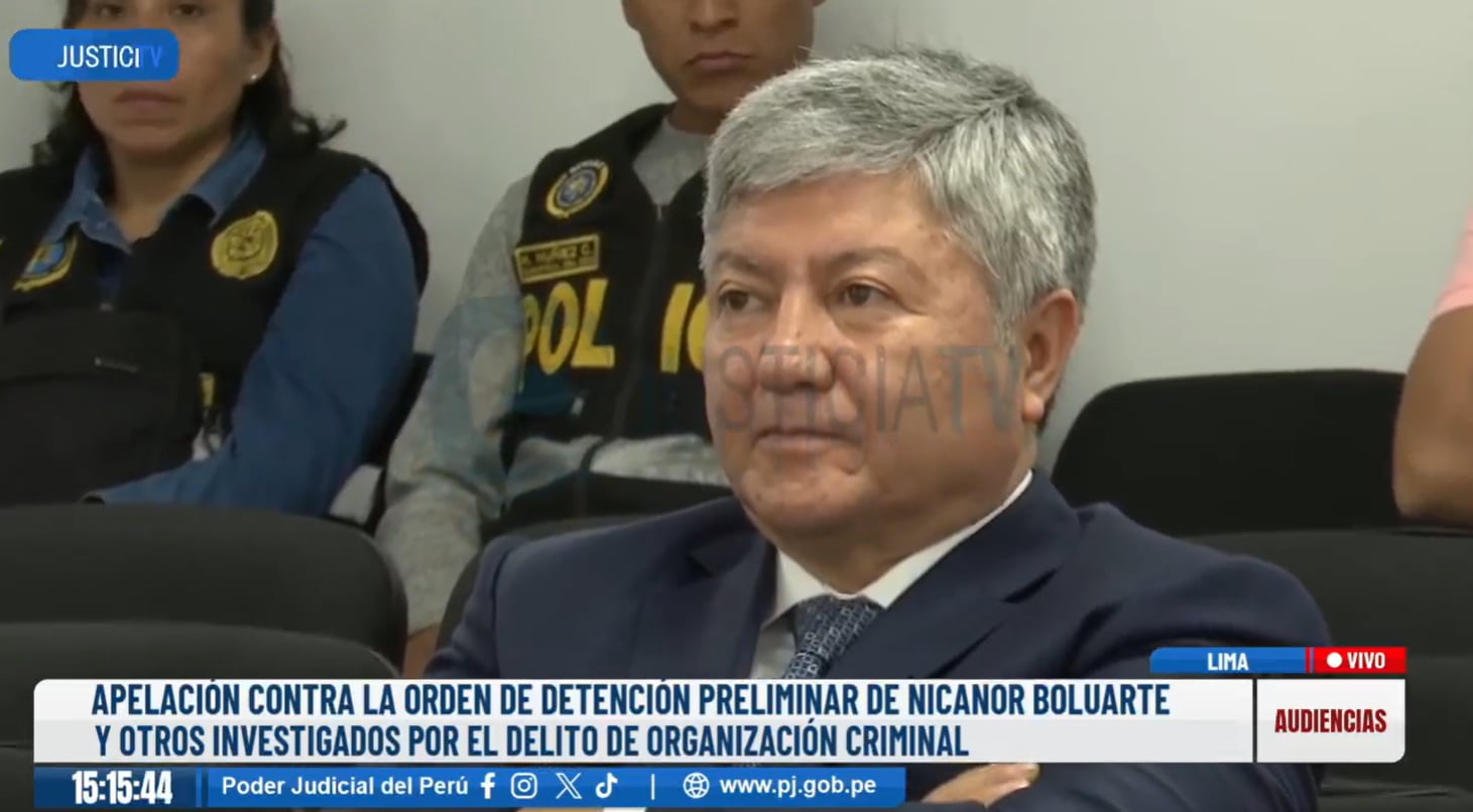 Mateo Castañeda es uno de los detenidos por el caso "Waykis en la sombra". (Justicia TV)