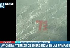 Ica: Avioneta hace aterrizaje de emergencia y deja daños en las Líneas de Nazca