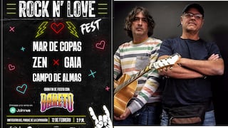 Mar de Copas, Bareto, Zen y otros artistas cantarán en el Rock’n Love Fest