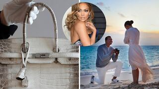 Jennifer Lopez presume increíble anillo de compromiso con exclusiva cartera 