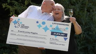 Abuelitos ganan lotería de $75 millones, pero habían roto el boleto