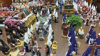 Artesano conmemora fiesta religiosa cristiana con Semana Santa en miniatura