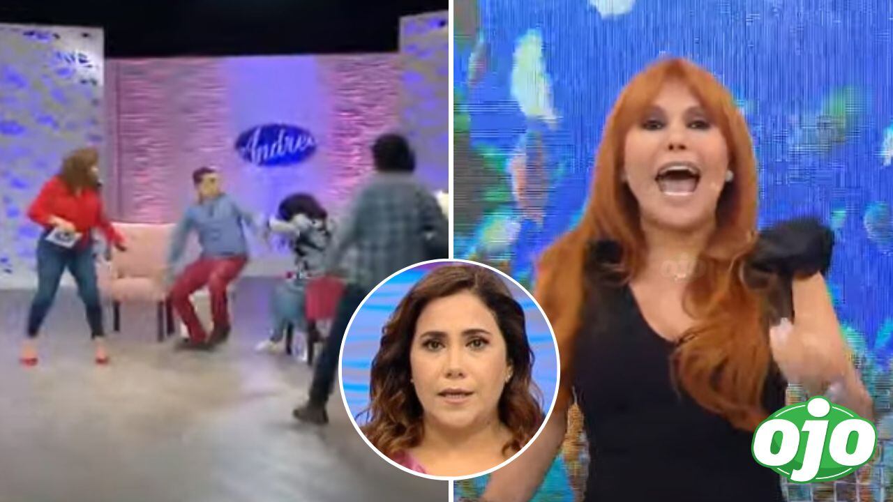Pelea en el programa de Andrea Llosa | Imagen compuesta 'Ojo'