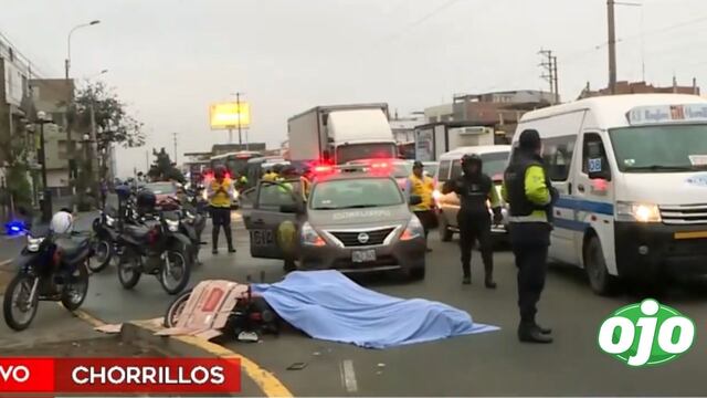 Joven motociclista fallece tras despistarse en accidente de tránsito en Chorrillos (VIDEO)