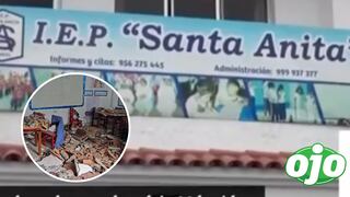 Municipalidad de Huaral clausuró colegio en el que se cayó techo sobre 11 niños de inicial