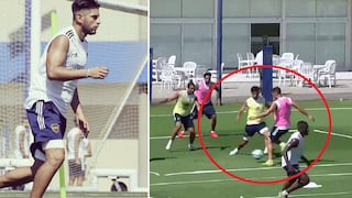 Carlos Zambrano entrenó con Boca Juniors y sus compañeros no le dejaron tocar la pelota en el ‘camotito’ | VIDEO 
