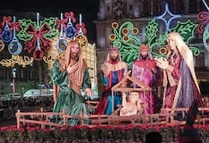 Nacimiento gigante tiene a Niño Jesús de seis metros y acuden a rezarle