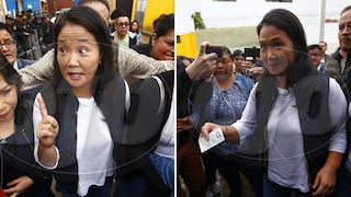 Keiko Fujimori llega a votar e insiste con apelar anulación del indulto de Alberto Fujimori (VIDEO Y FOTOS)