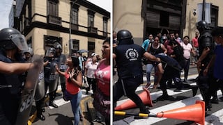 Violenta gresca entre ambulantes y fiscalizadores en Cercado de Lima | VIDEO