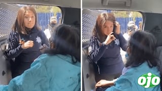 COVID-19: Policía conmueve al explicar sobre la vacuna a anciana con lenguaje de señas | VIDEO