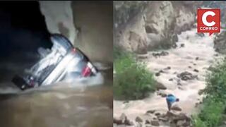 Camioneta cae a río con 8 viajeros eh Huánuco