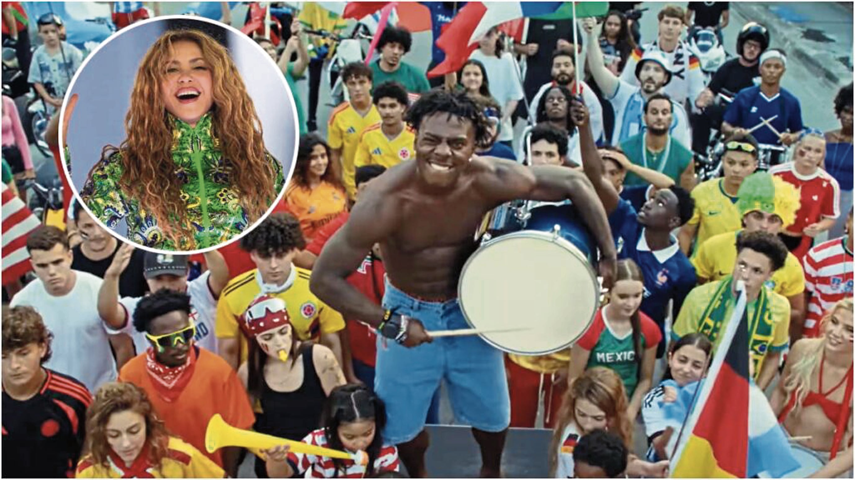 World Cup (Champions), tema de Speed, la hace frente a Dai Dai, tema de Shakira, cantante que es vista muy cercana a la FIFA.