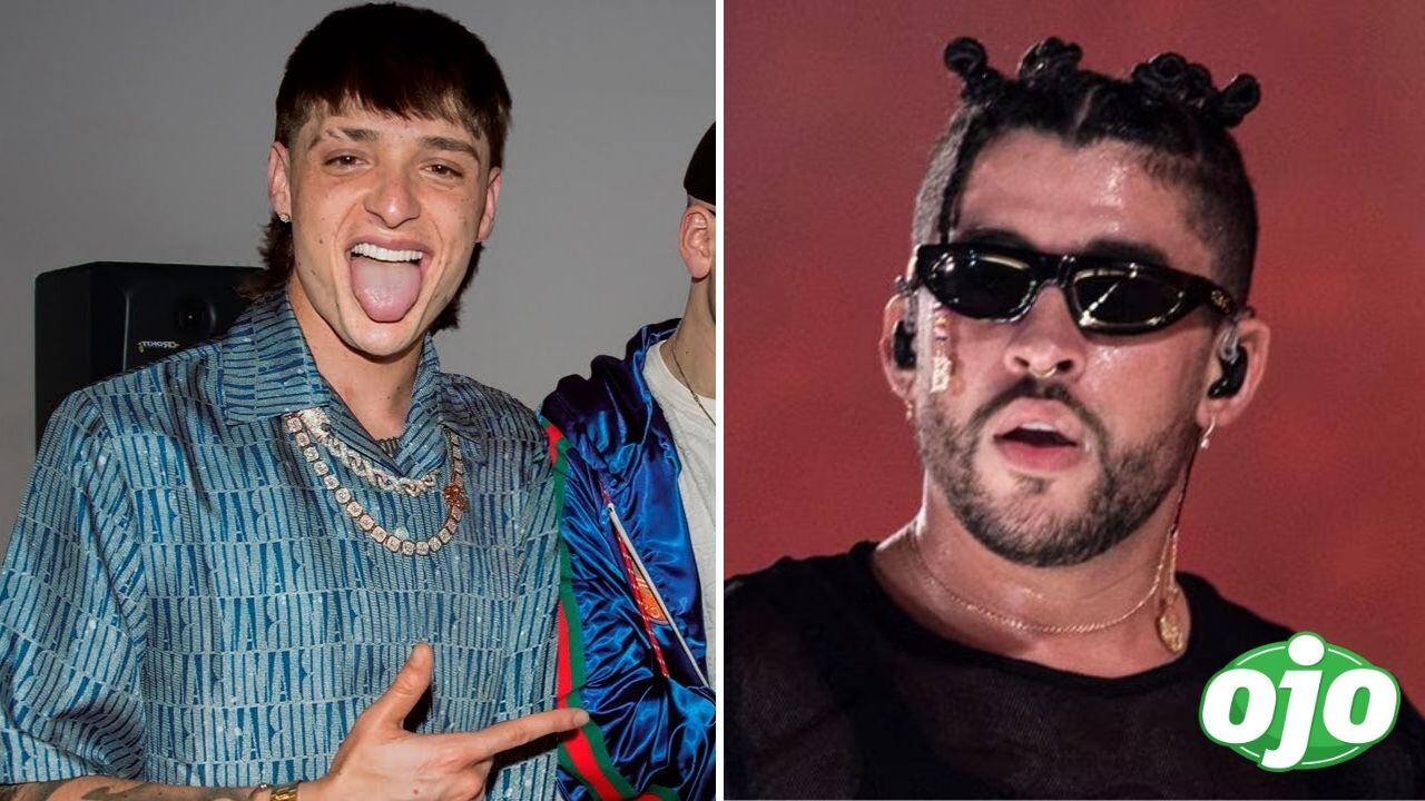 Peso Pluma le arrebata la corona a Bad Bunny en la lista de Hot Latin Songs de Billboard | Imagen compuesta 'Ojo'