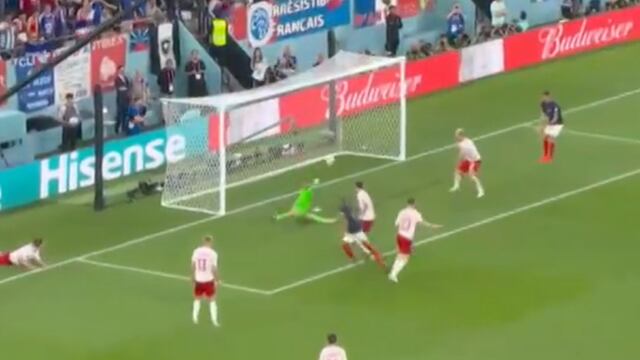 Francia vs. Dinamarca: Kylian Mbappé anotó el 1-0 a favor del actual campeón del mundo