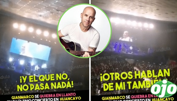 OJO | Gian Marco llora en concierto en Huancayo por críticas
