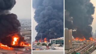 Emiratos Árabes Unidos: se reporta un fuerte incendio en reconocido centro comercial | VIDEOS