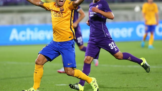 Fiorentina derrota 2-1 a Barcelona sin sus estrellas Messi y Neymar