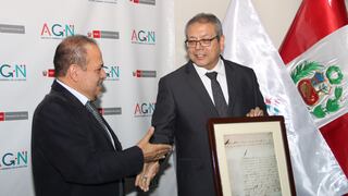 Archivo de la Nación certificó manucristo bicentenario del Poder Judicial