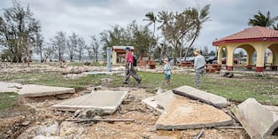 La situación es grave y China declaró una alerta que implicó evacuar a 1,71 millones de personas en la provincia de Zhejiang. (Photo by Yuichi YAMAZAKI / AFP)