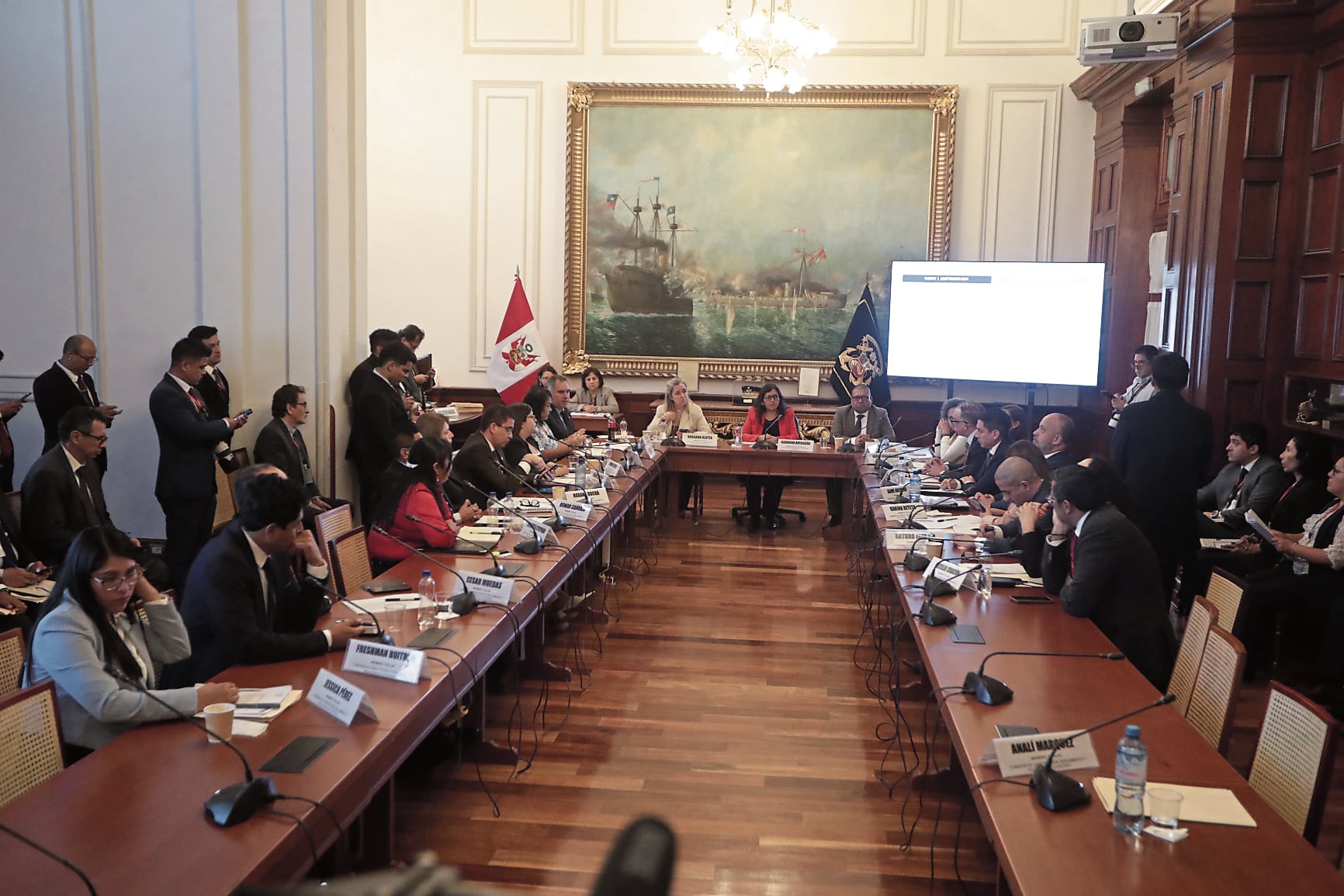 Desde el fujimorismo critican a diputada Giannina Avendaño (Juntos por el Perú) por demora en aprobar dictamen de facultades para el Ejecutivo. Foto: Julio Reaño/GEC