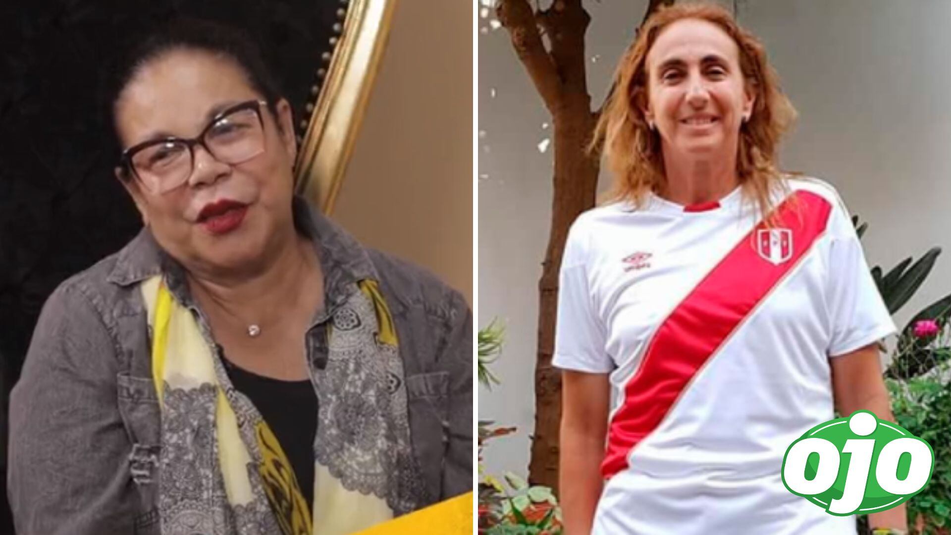 Eva Ayllón sobre Natalia Málaga. Foto: Composición Ojo