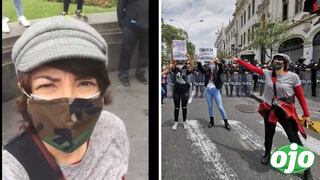Tatiana Astengo estuvo en protestas contra la vacancia: “Merino usurpador y opresor” | VIDEO