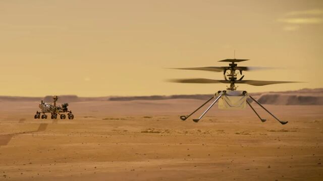 Marte: pequeño helicóptero de solo 1,8 kilos vuela en Planeta Rojo desde hace un año | VIDEO