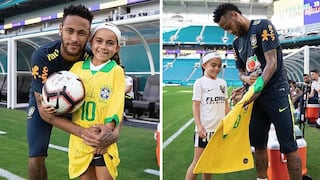 Neymar cumple sueño de niña prodigio del fútbol mundial | VIDEO