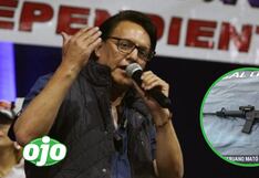 ¡Escándalo! Fusil de origen peruano fue usado para matar a candidato político en Ecuador
