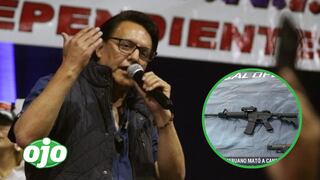 ¡Escándalo! Fusil de origen peruano fue usado para matar a candidato político en Ecuador