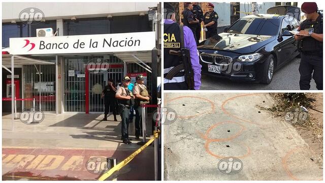 Inseguridad ciudadana: roban Banco de la Nación a bordo de lujoso auto BMW (FOTOS y VIDEO)