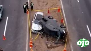 Triple accidente de tránsito deja dos muertos y trece heridos en la Panamericana Sur