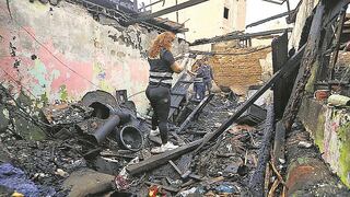Niño de 5 añitos muere atrapado durante incendio en quinta en Barrios Altos 