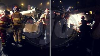 ​Conductor choca en la Vía Expresa y se da a la fuga dejando a dos heridos (FOTOS y VIDEO)