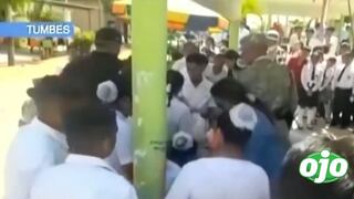 Cerca de 70 escolares se desmayaron durante desfile escolar en Tumbes (VIDEO)