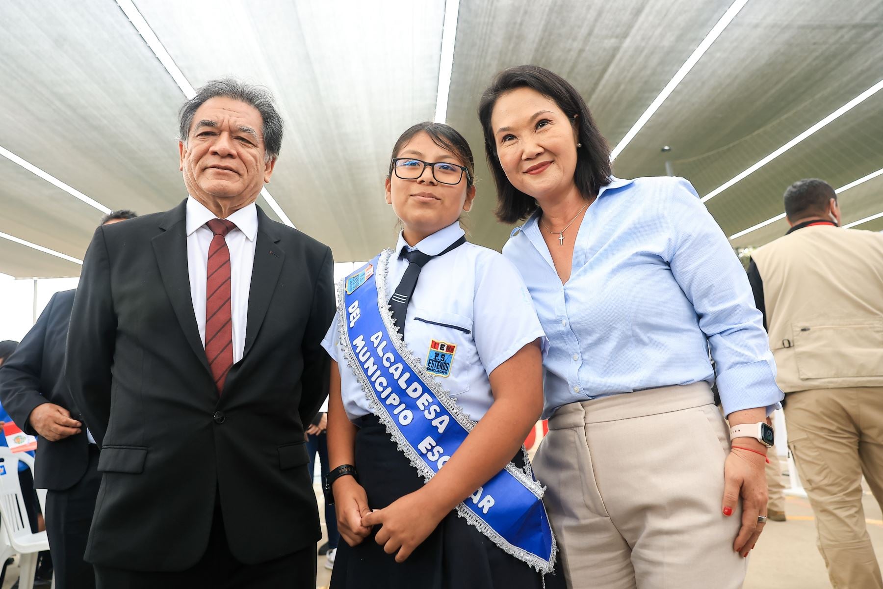 Presidenta Keiko Fujimori presenta nuevos lineamientos educativos para recuperar el orden y la autoridad docente en las escuelas del país. Foto: ANDINA/ Prensa Presidencia