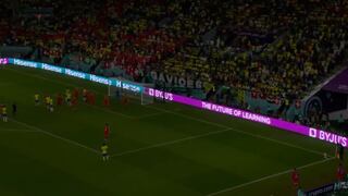 ¿Qué sucedió? Sorpresivo apagón en el Mundial Qatar 2022 durante el Brasil vs. Suiza | VIDEO