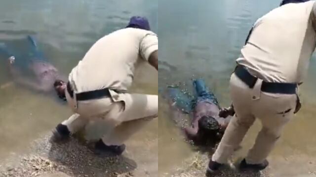 Hallan “cadáver” que flotaba horas en lago y “resucita” al rescatarlo