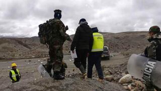 Puno: Detienen a dos mineros ilegales en delito flagrante en Pampa Blanca