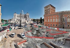 Desentierran casas del Imperio Romano en el centro de la capital de Italia